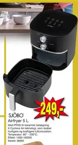Harald Nyborg Airfryer 5 L, DKK 249 tilbud