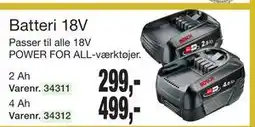 Harald Nyborg Batteri 18V tilbud