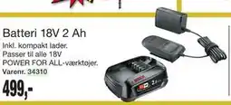 Harald Nyborg Batteri 18V 2 Ah, DKK 499 tilbud