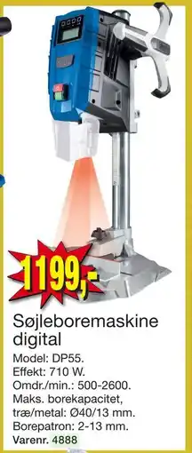 Harald Nyborg Søjleboremaskine digital, DKK 1199 tilbud