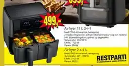 Harald Nyborg Airfryer 2 x 4 L, DKK 499 tilbud