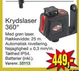 Harald Nyborg Krydslaser 360°, DKK 449 tilbud