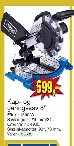 Harald Nyborg Kap- og geringssav 8”, DKK 599 tilbud