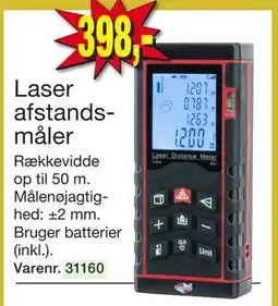 Harald Nyborg Laser afstandsmåler, DKK 398 tilbud