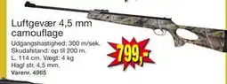 Harald Nyborg Luftgevær 4,5 mm camouflage, DKK 799 tilbud