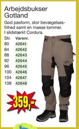 Harald Nyborg Arbejdsbukser Gotland, DKK 359 tilbud