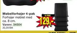 Harald Nyborg Møbelforhøjer 4-pak, DKK 129 tilbud