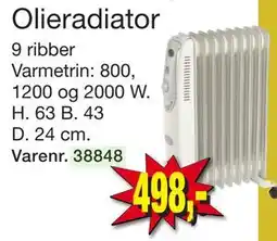 Harald Nyborg Olieradiator, DKK 498 tilbud