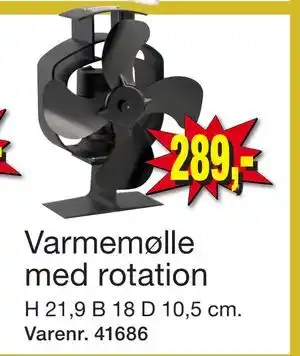Harald Nyborg Varmemølle med rotation, DKK 289 tilbud