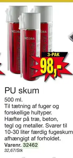 Harald Nyborg PU skum, DKK 98 tilbud