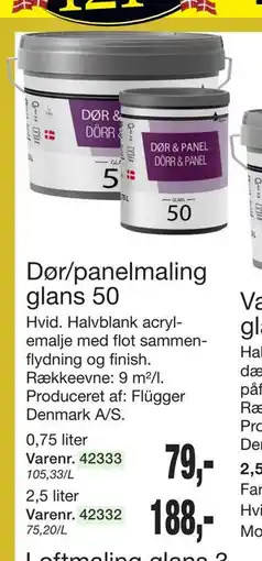 Harald Nyborg Dør/panelmaling glans 50 tilbud