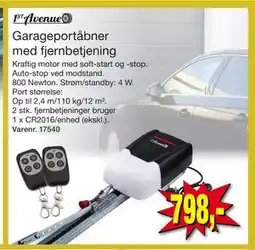 Harald Nyborg Garageportåbner med fjernbetjening, DKK 798 tilbud