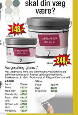 Harald Nyborg Vægmaling glans 7 tilbud