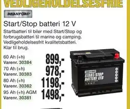 Harald Nyborg Start/Stop batteri 12 V tilbud