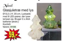 Harald Nyborg Glasjuletræ med lys, DKK 59 tilbud