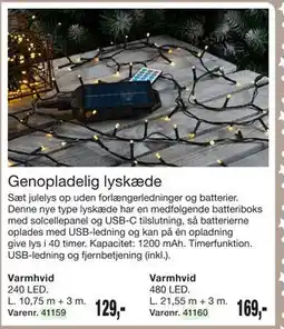 Harald Nyborg Genopladelig lyskæde tilbud