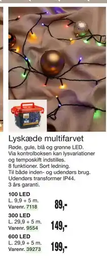 Harald Nyborg Lyskæde multifarvet tilbud
