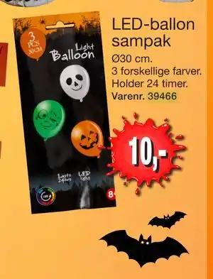 Harald Nyborg LED-ballon sampak, DKK 10 tilbud
