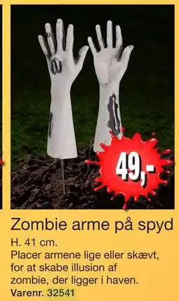 Harald Nyborg Zombie arme på spyd, DKK 49 tilbud