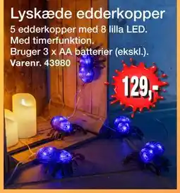 Harald Nyborg Lyskæde edderkopper, DKK 129 tilbud