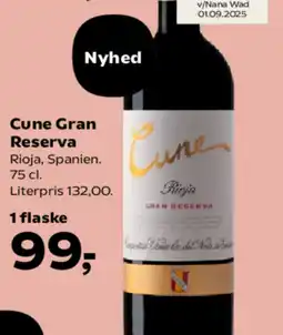 Kvickly Cune Gran Reserva tilbud