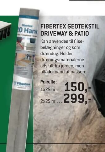 XL-BYG Fibertex geotekstil driveway & patio tilbud