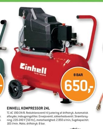 XL-BYG Einhell kompressor 24l tilbud