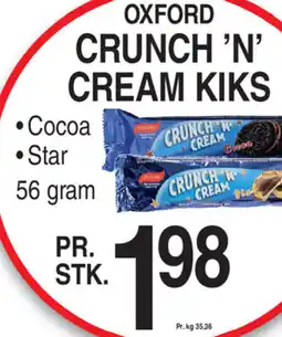 ABC Lavpris Oxford crunch 'n' cream kiks tilbud