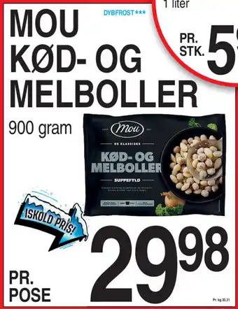ABC Lavpris Mou kød- og melboller tilbud