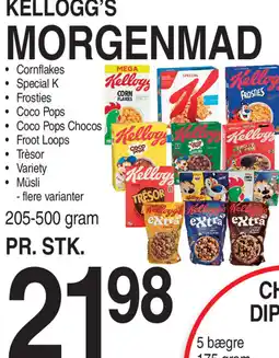 ABC Lavpris Kellogg's morgenmad ost tilbud