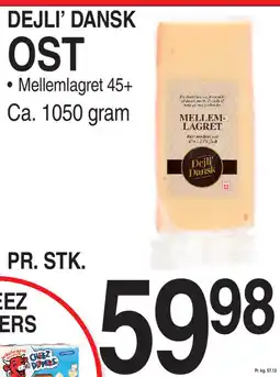 ABC Lavpris Dejli' dansk ost tilbud