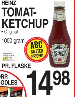ABC Lavpris Heinz tomat- ketchup tilbud