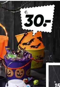 Bilka Trick or treat spand, DKK 30 tilbud