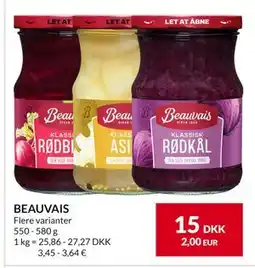 Nielsen's Discount BEAUVAIS, DKK 15 tilbud