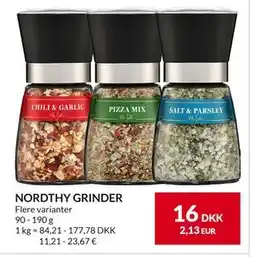 Nielsen's Discount NORDTHY GRINDER, DKK 16 tilbud