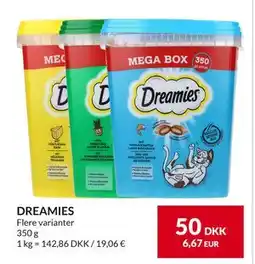 Nielsen's Discount DREAMIES, DKK 50 tilbud