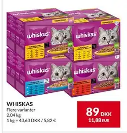 Nielsen's Discount WHISKAS, DKK 89 tilbud