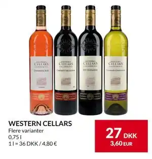 Nielsen's Discount WESTERN CELLARS, DKK 27 tilbud
