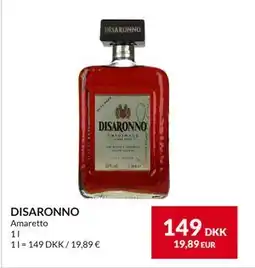 Nielsen's Discount DISARONNO, DKK 149 tilbud