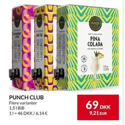 Nielsen's Discount PUNCH CLUB, DKK 69 tilbud