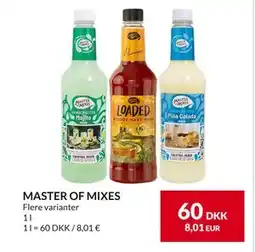 Nielsen's Discount MASTER OF MIXES, DKK 60 tilbud