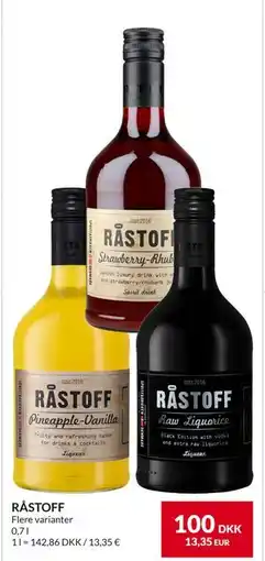Nielsen's Discount RÅSTOFF, DKK 100 tilbud