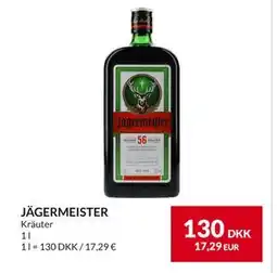 Nielsen's Discount JÄGERMEISTER, DKK 130 tilbud