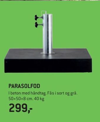 XL-BYG Parasolfod tilbud