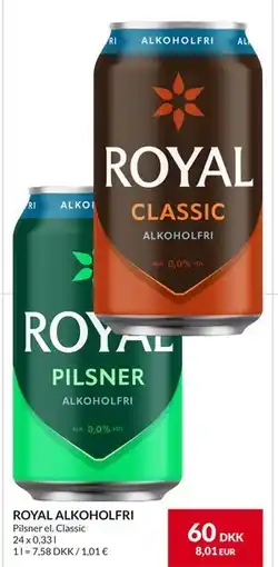 Nielsen's Discount ROYAL ALKOHOLFRI, DKK 60 tilbud