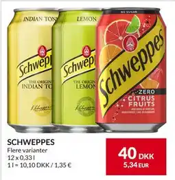 Nielsen's Discount SCHWEPPES, DKK 40 tilbud