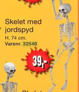 Harald Nyborg Skelet med jordspyd, DKK 39 tilbud