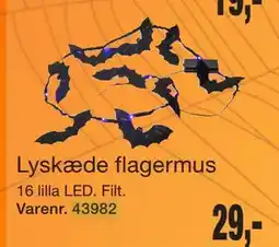 Harald Nyborg Lyskæde flagermus, DKK 29 tilbud