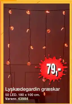 Harald Nyborg Lyskædegardin græskar, DKK 79 tilbud