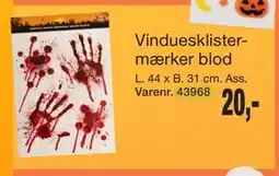 Harald Nyborg Vinduesklistermærker blod, DKK 20 tilbud